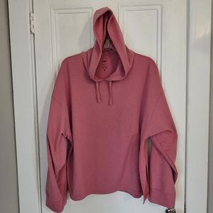 Nike Yoga Dri Fit Women's Large Hoodie Pink DM7033-073 Performance Relaxed